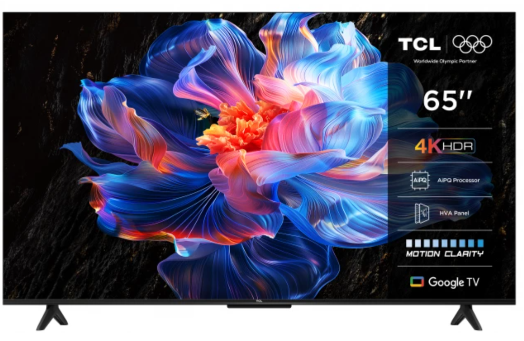 Telewizor TCL 65P69K LED 65'' 4K Ultra HD Google TV Dolby Atmos DVB-T2 Czarny