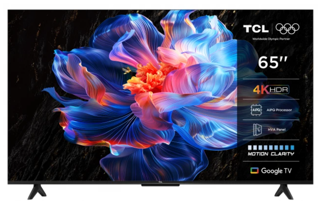 Telewizor TCL 65P69K LED 65'' 4K Ultra HD Google TV Dolby Atmos DVB-T2 Czarny