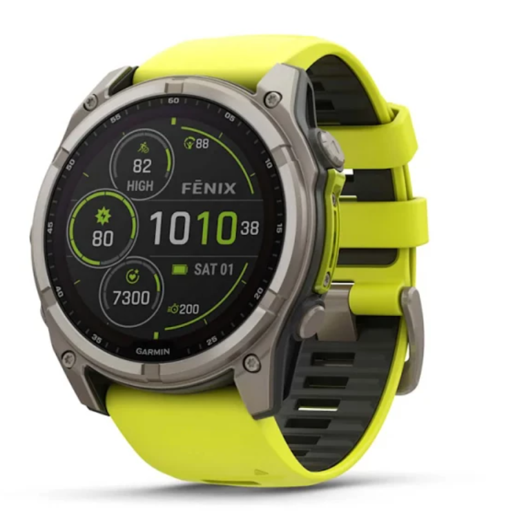 Zegarek Garmin Fenix 8 Solar Sapphire Titanium, 51mm Yellow