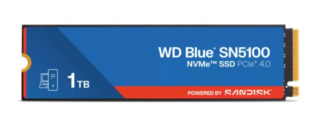 Dysk SSD WD Blue SN5100 1TB NVMe PCIe 4.0 M.2 2280 (WDS100T5B0E)