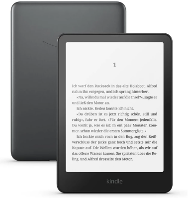 Czytnik e-booków Amazon Kindle Paperwhite 12 (2024) 32 GB Wi-Fi – bez reklam, Metallic Black
