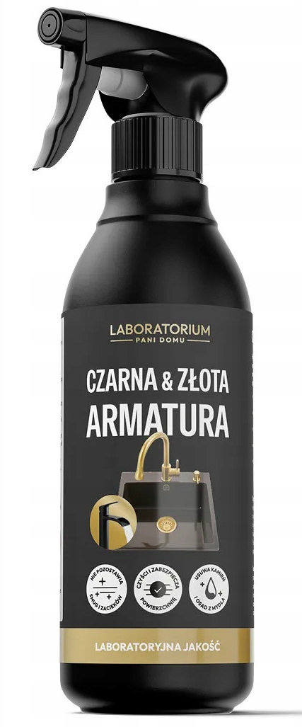 Laboratorium Pani Domu Czarna & Złota Armatura 500 ml