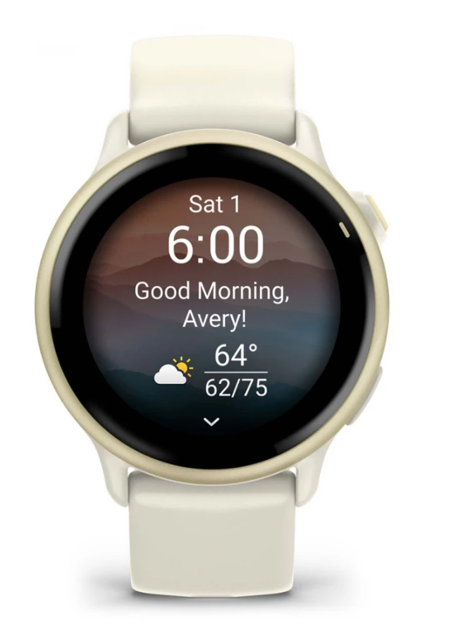 Zegarek sportowy Garmin Vivoactive 6 AMOLED 42mm Bone
