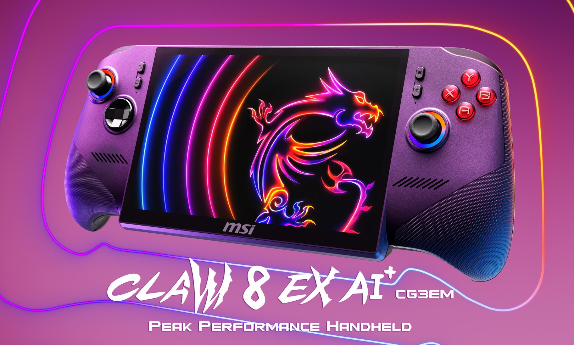 MSI Claw 8 EX AI+ – przenośna konsola gamingowa PC 8″ FHD+ 120 Hz Intel Arc G3 Extreme 32 GB RAM 1 TB SSD Windows 11