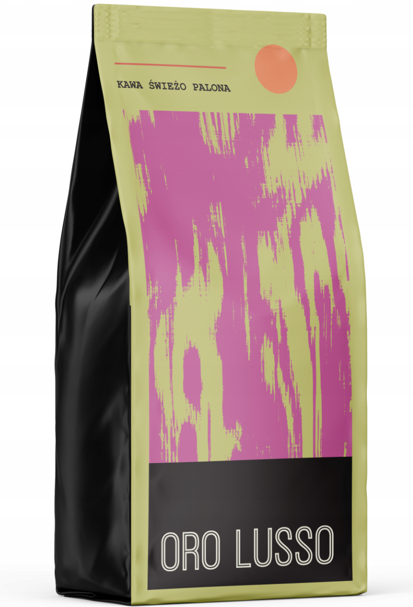 Kawa ziarnista 1kg ORO LUSSO 100% Arabica Świeżo Palona, Palarnia FRESCA / Blend Brazylii i Hondurasu
