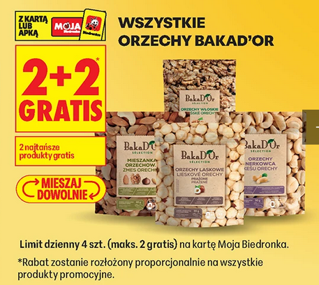 Wszystkie orzechy BAKA'DOR (2+2 GRATiS)