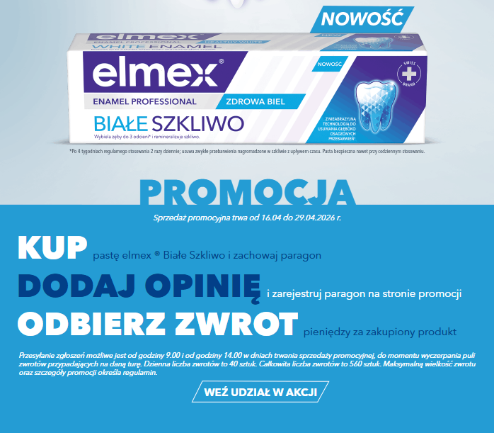[Białe szkliwo] Pasta Elmex Białe Szkliwo w Rossmannie + zwrot 100%