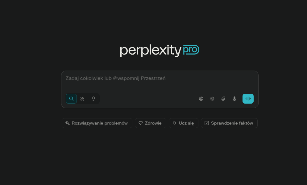 Perplexity AI Pro za darmo na 12 miesięcy