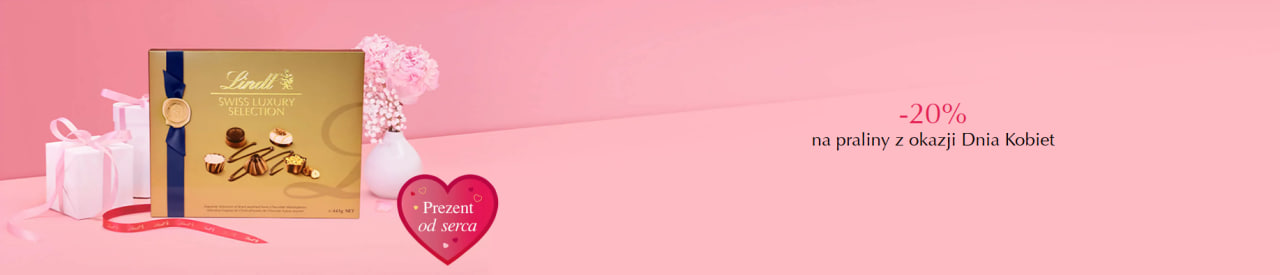 Lindt -20% na praliny z okazji Dnia Kobiet + rabat 30zł z newsletterem