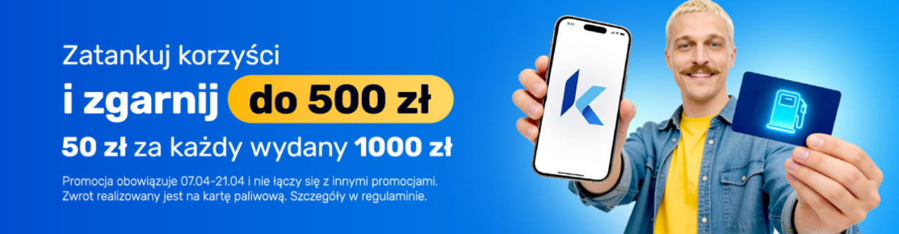 [Komputronik] Karta paliwowa Orlen 50zł za każde wydane 1000 zł w Komputronik