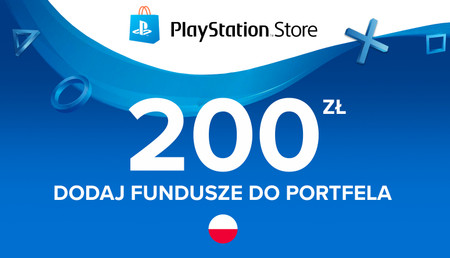 PlayStation Store gift card 200 PLN - doładowanie portfela