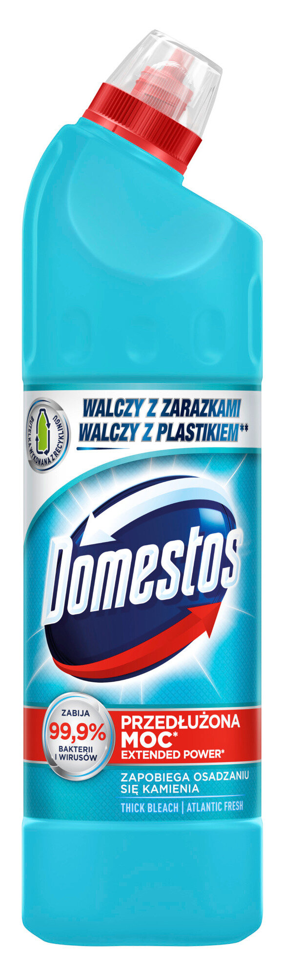 Płyn do czyszczenia toalety DOMESTOS Przedłużona Moc Atlantic Fresh 750 ml