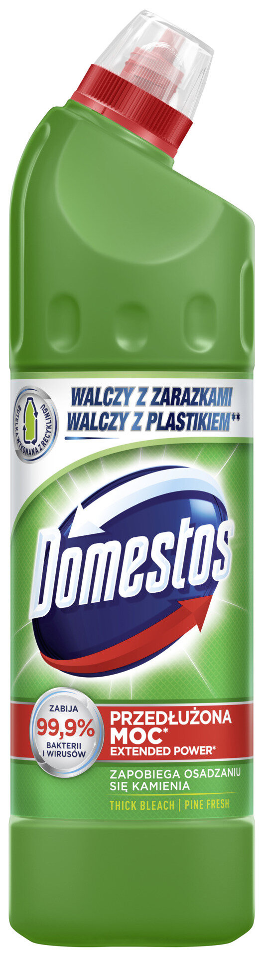 Płyn do czyszczenia toalety DOMESTOS Przedłużona Moc Pine Fresh 750 ml