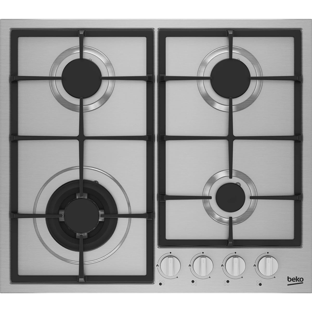Płyta gazowa 60cm Beko HBIAG64225SXP - Palnik WOK - Dostawa 0zł