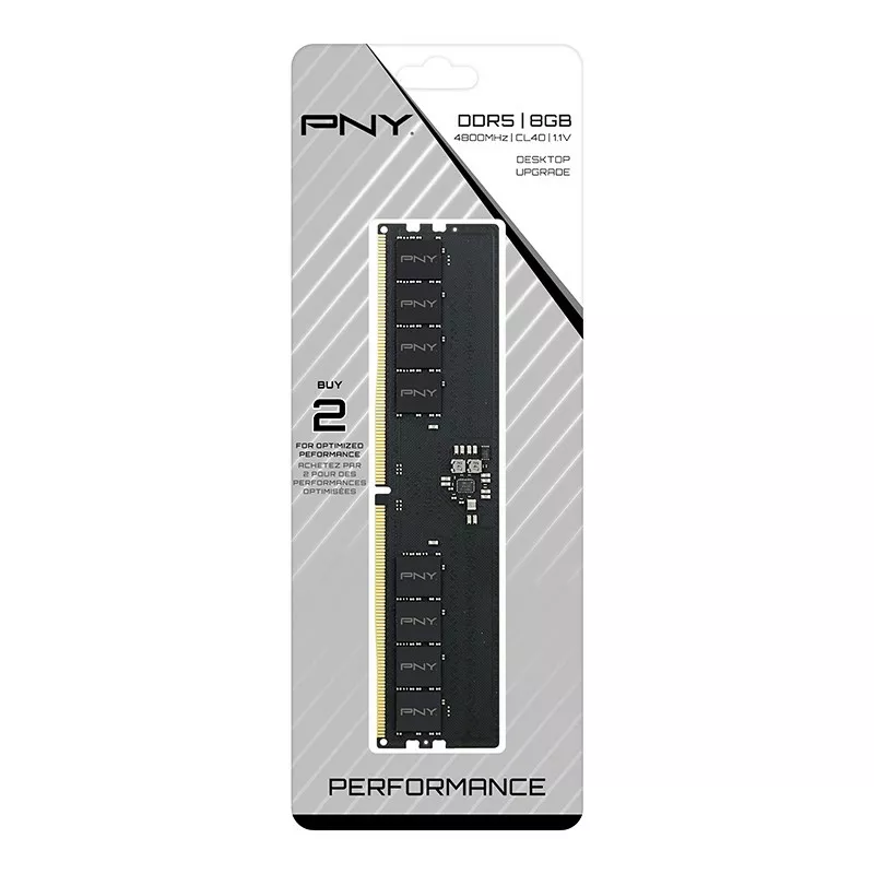 PNY Pamięć 8GB DDR5 4800 DIMM BULK MD8GSD54800-BLK - możliwe 307pln