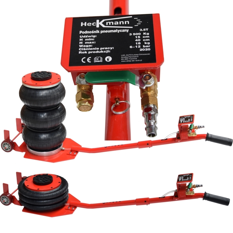 Podnośnik pneumatyczny bałwanek, 3,5 t