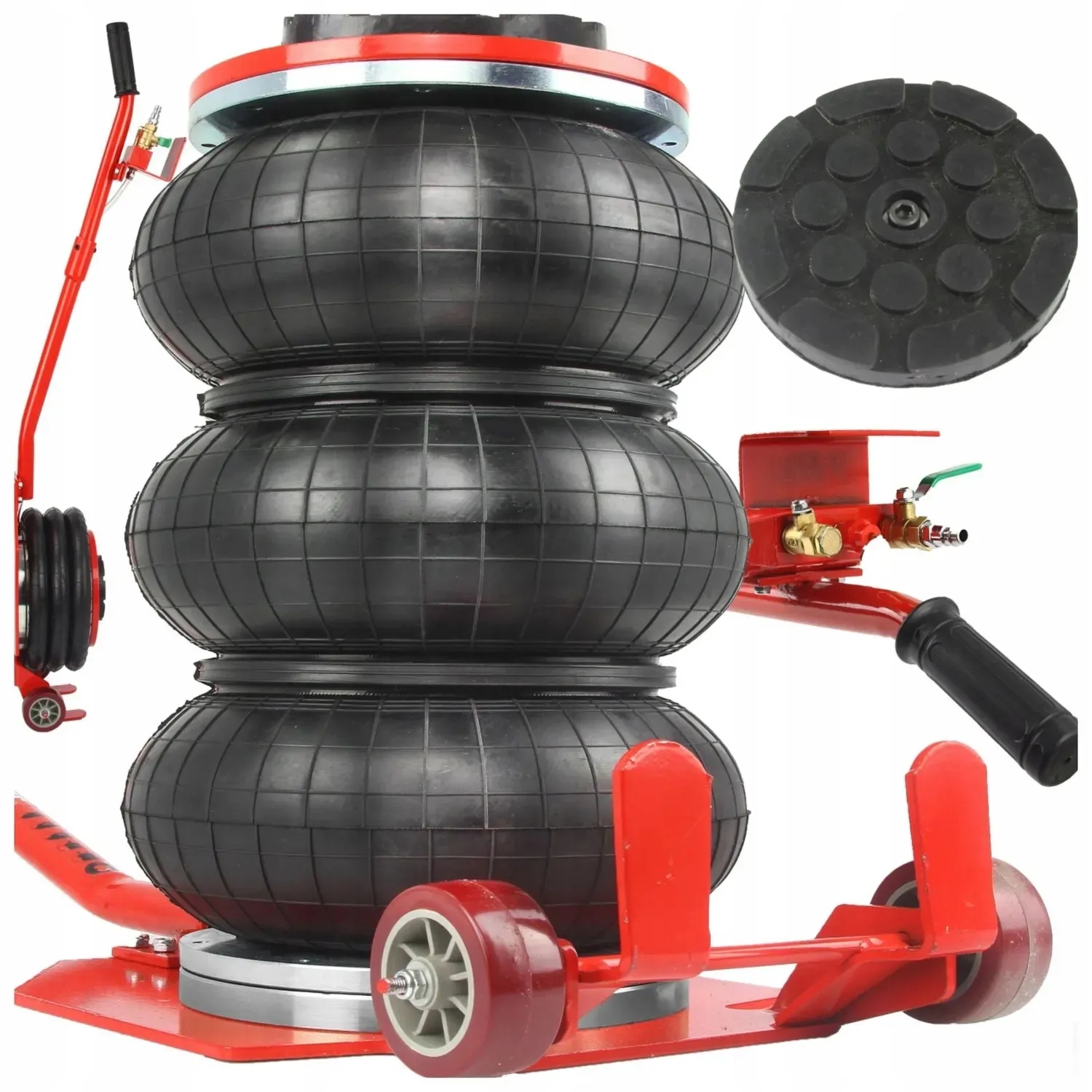 Podnośnik pneumatyczny bałwanek 3,5t, wysokość podnoszenia 40 cm