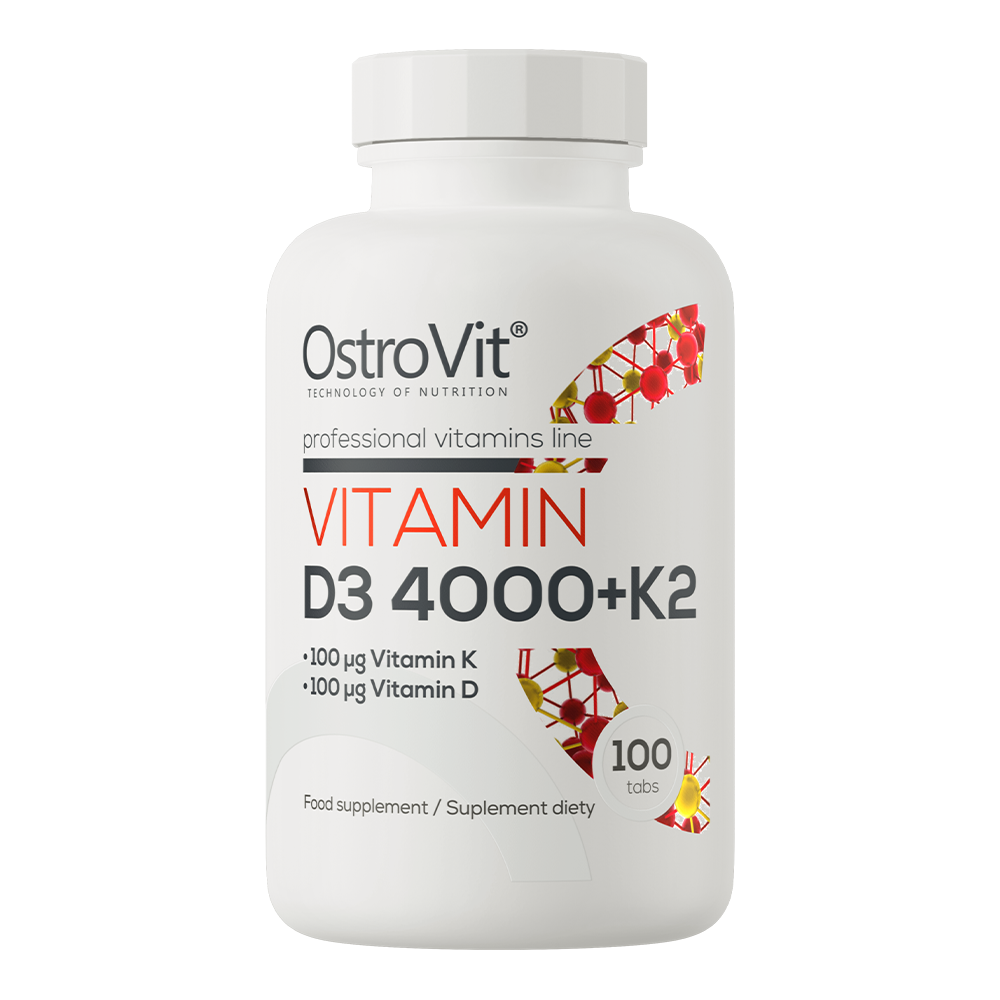 OstroVit Witamina D3 4000 IU + K2 100 tabletek