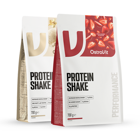 2 sztuki!! Protein Shake 700 g x2 wanilia + truskawka