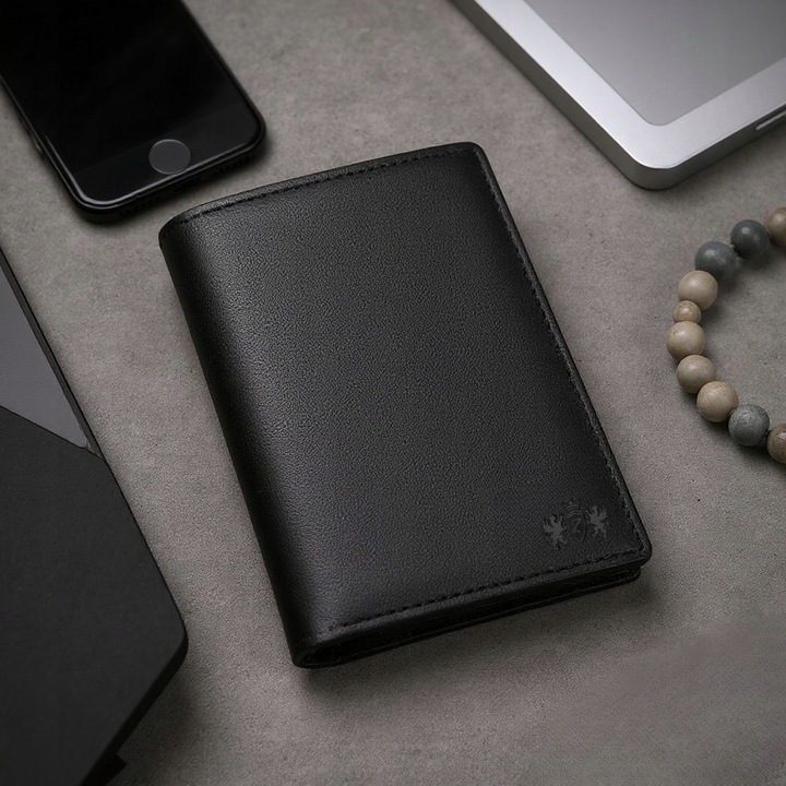 ZAGATTO Portfel męski skórzany pionowy RFID + gratis