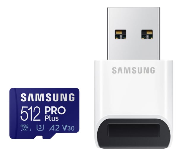 Samsung 512GB microSDXC PRO Plus 160MB/s z czytnikiem