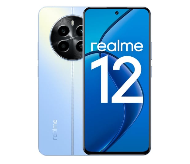 Smartfon realme 12 8/512GB Skyline Blue 120Hz NFC 67W OIS + Gratis słuchawki albo głośnik