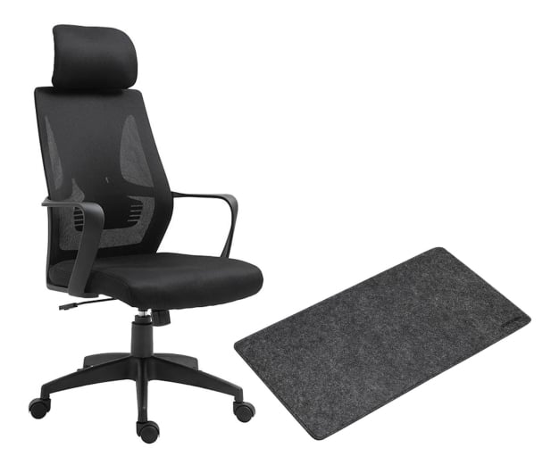 Fotel Biurowy Silver Monkey SMO-650 + Mata na Biurko