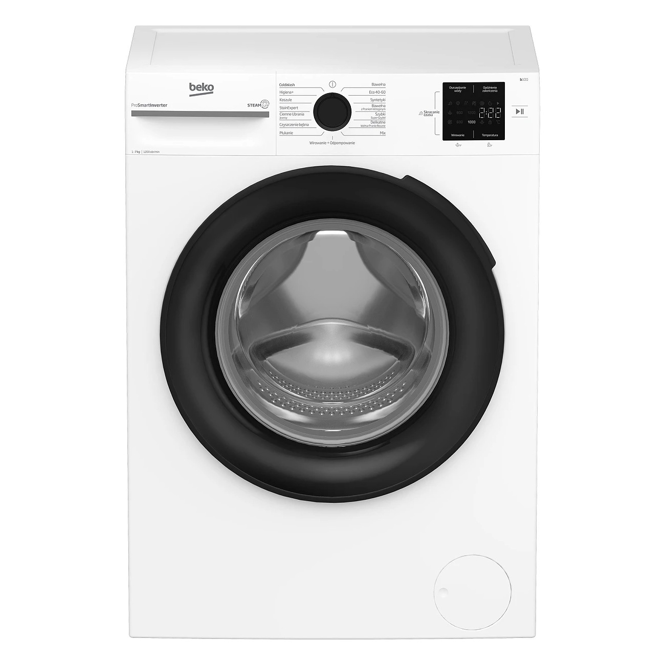 Pralka Slim Beko BM1WFU37225WPB 7kg OptiSense SteamCure