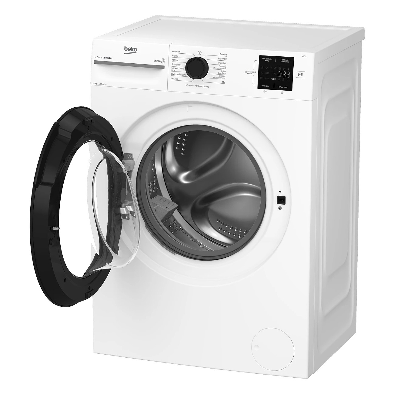 Pralka Slim Beko BM1WFU37225WPB 7kg OptiSense SteamCure