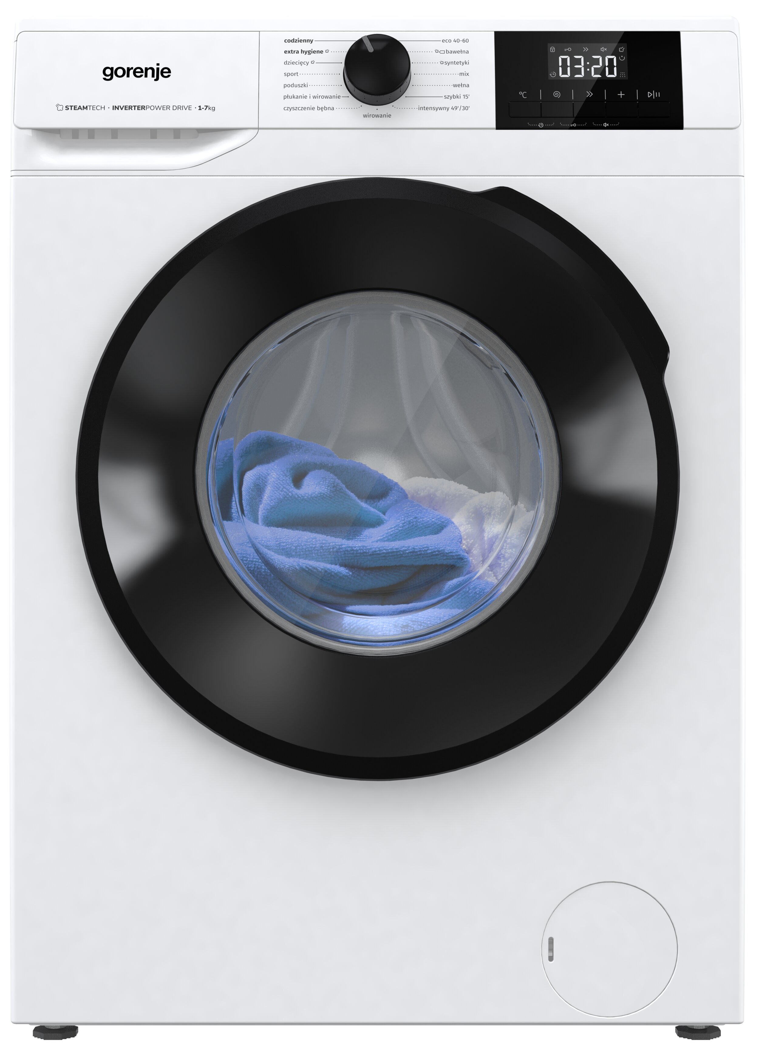 Pralka GORENJE W1NGPI72SBS PL 7kg 1200 obr.