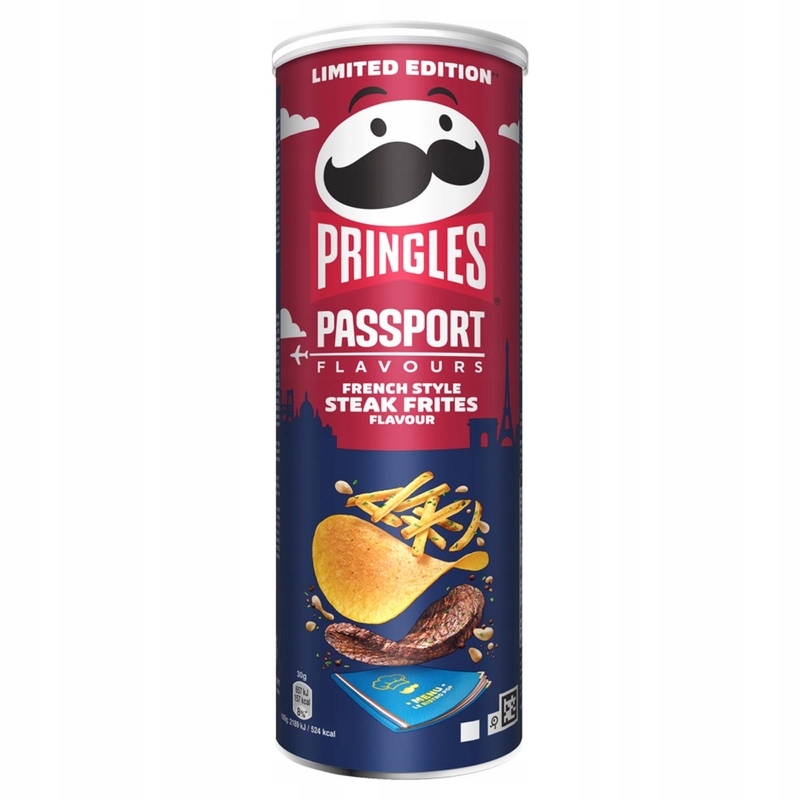 Pringles French Style Steak Frites chipsy o smaku stek z frytkami 165g ( inne smaki w opisie )