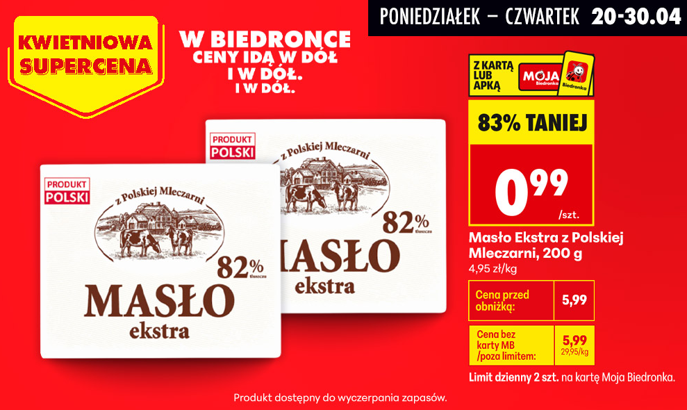 promocja na masło w biedronce