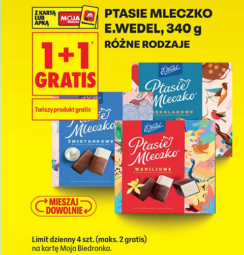 Ptasie Mleczko E.WEDEL (1+1 GRATiS)