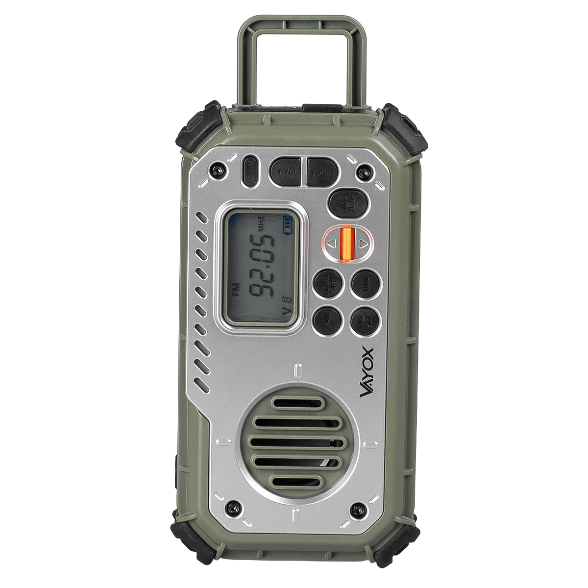 Radio dla prepersów - Radio FM Vayox VA0440 z korbką i panelem solarnym