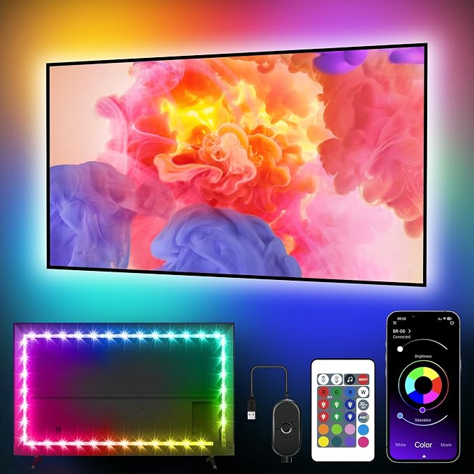 Podświetlenie telewizora 4 m, zestaw taśm LED