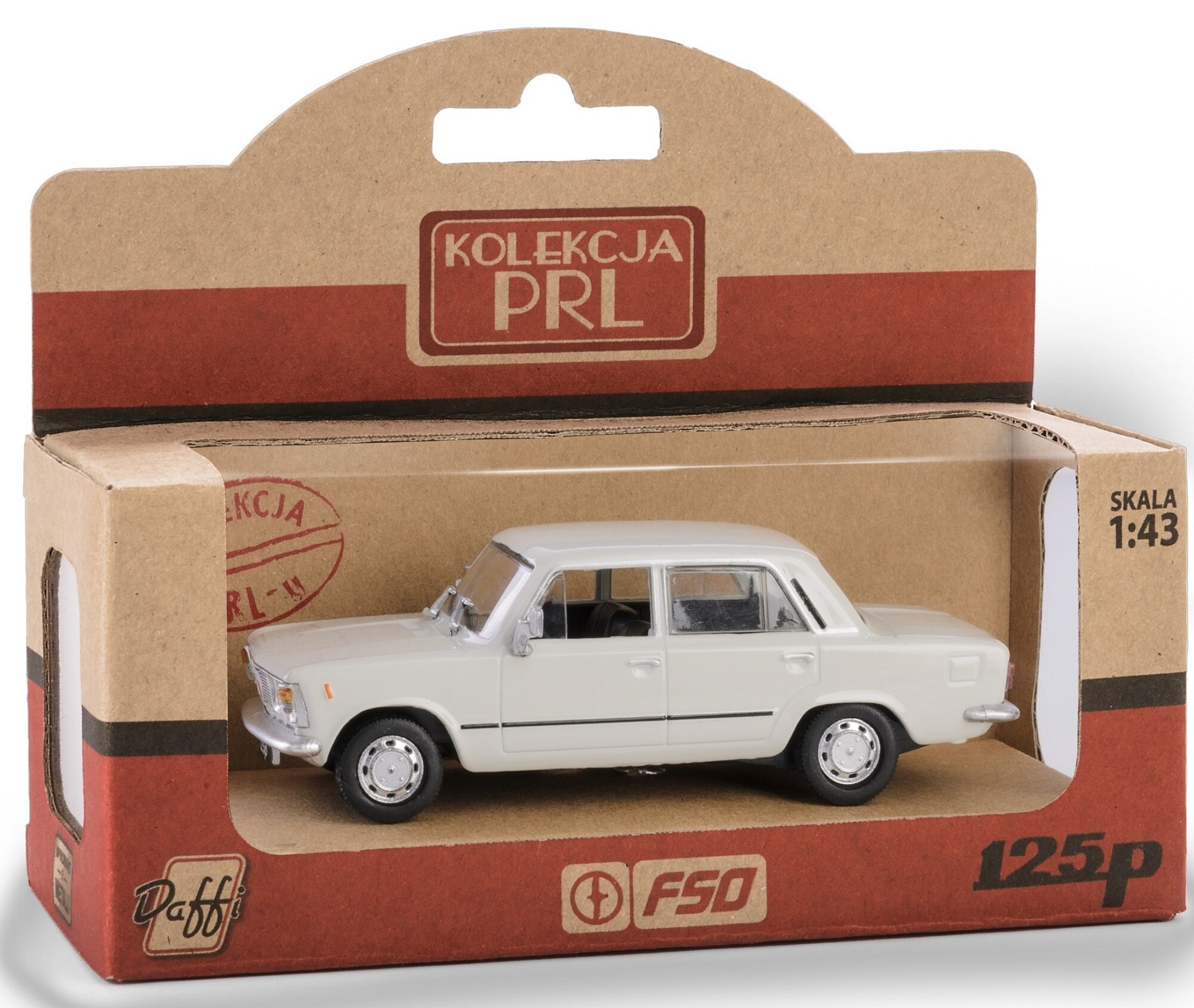 Samochód DAFFI Kolekcja PRL Fiat 125P MR K-595