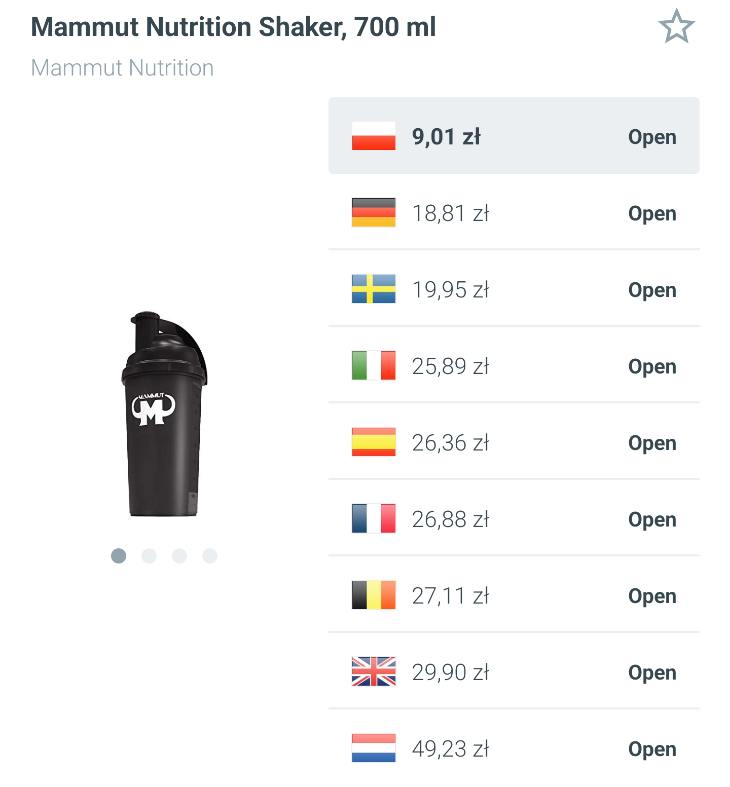 Shaker Mammut - 700ml