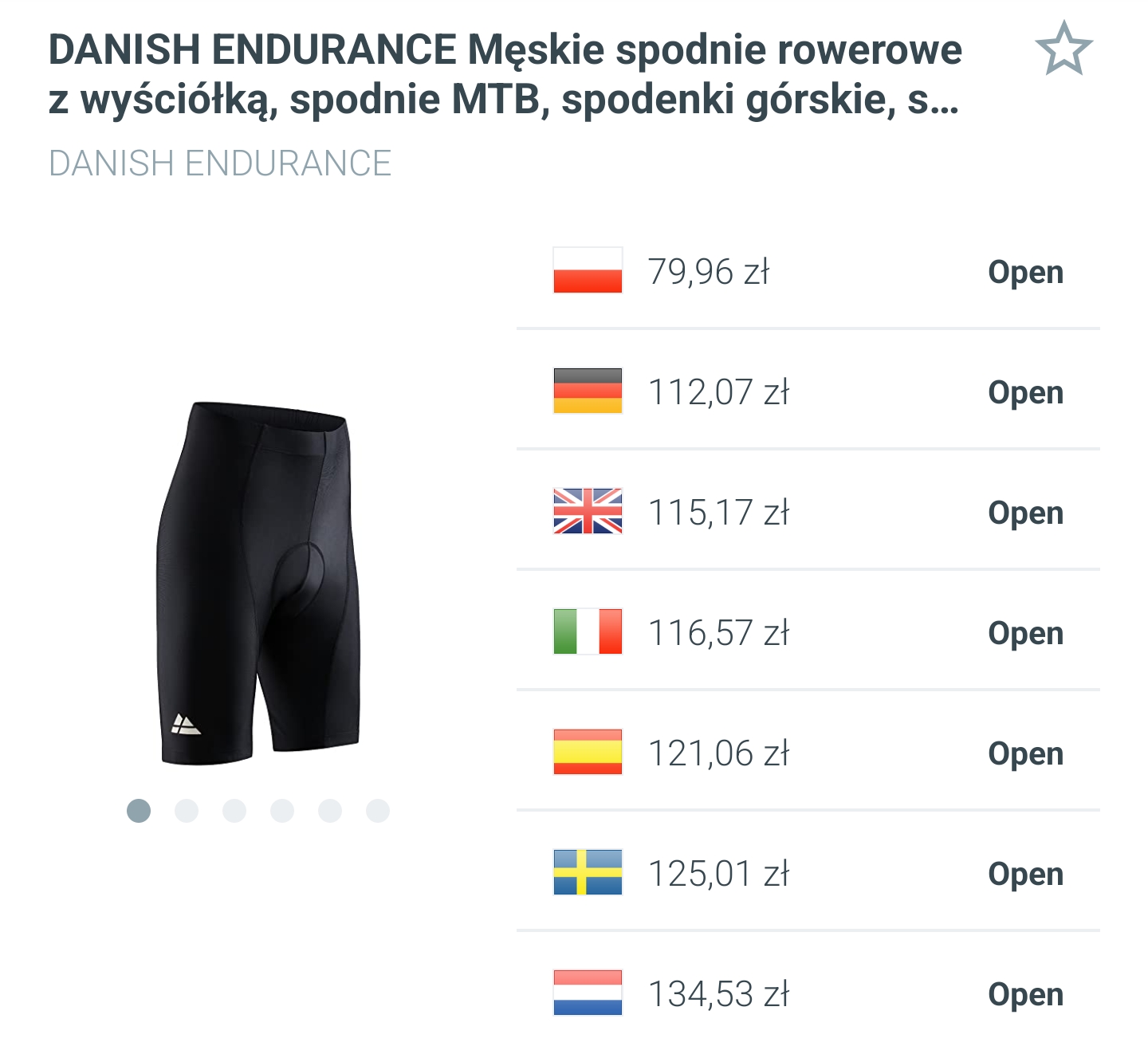 Danish Endurance - spodenki rowerowe męskie z amortyzującą wkładką 3D - dwa rodzaje