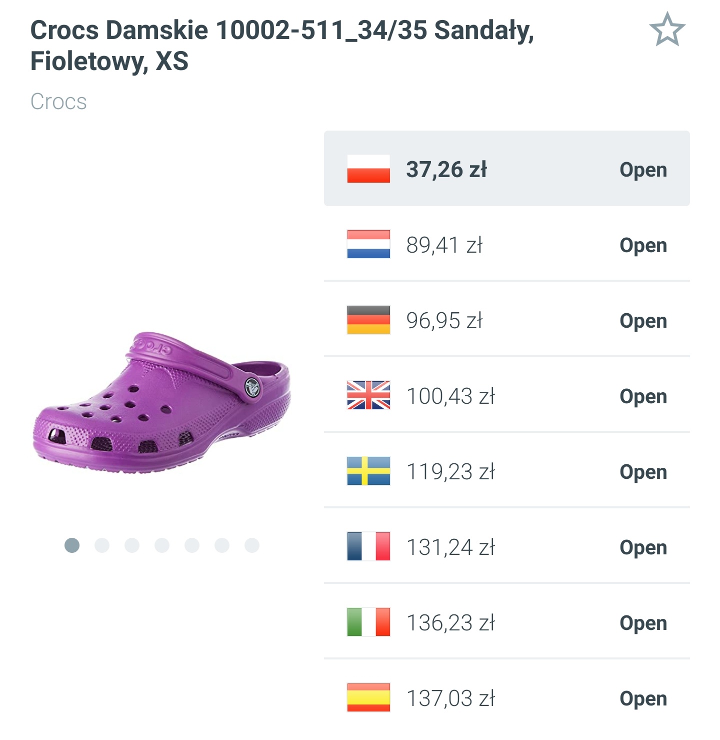 Crocs Beach - rozmiar 34/35