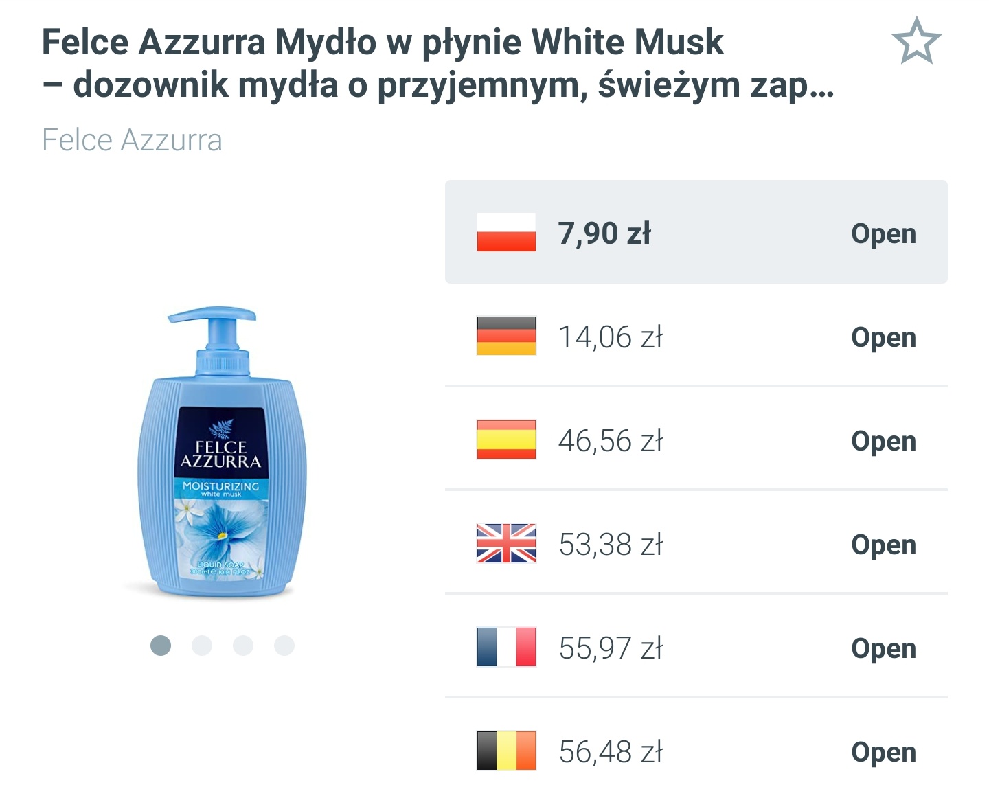Mydło w płynie Felce Azzurra White Musk - 300ml