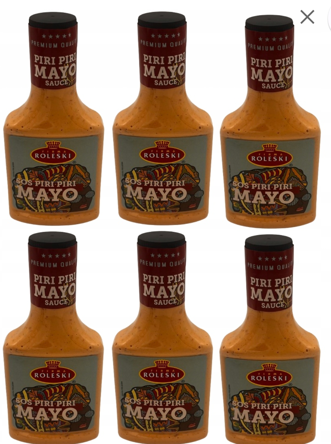 6 x ROLESKI Mayo Piri Piri Ostry sos majonezowy z papryczką 300 g