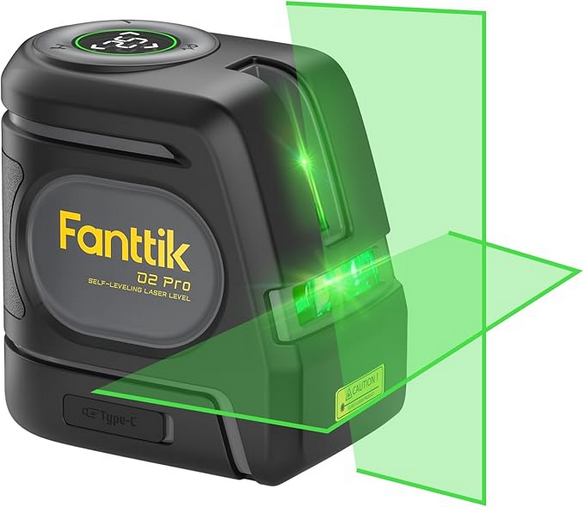 Fanttik D2 PRO samopoziomujący laser krzyżowy z ekranem LED Amazon