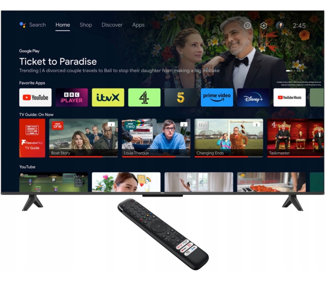 TELEWIZOR TCL 55V6B 4K GOOGLE TV HDR 10