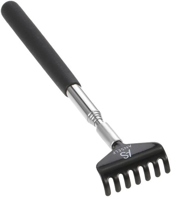 Anself przenośny, rozkładany drapak do pleców ze stali nierdzewnej Amazon