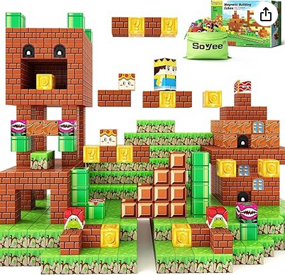 Magnetyczne klocki budowlane Amazon