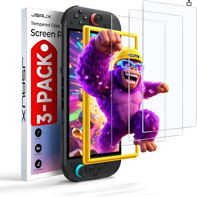 Szkło ochronne JSAUX 3 szt. do konsoli Nintendo Switch 2 Amazon