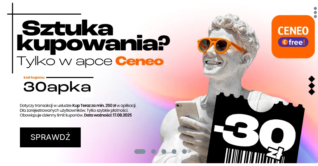 Ceneo - 30 zł rabatu przy zakupach za min 250zl