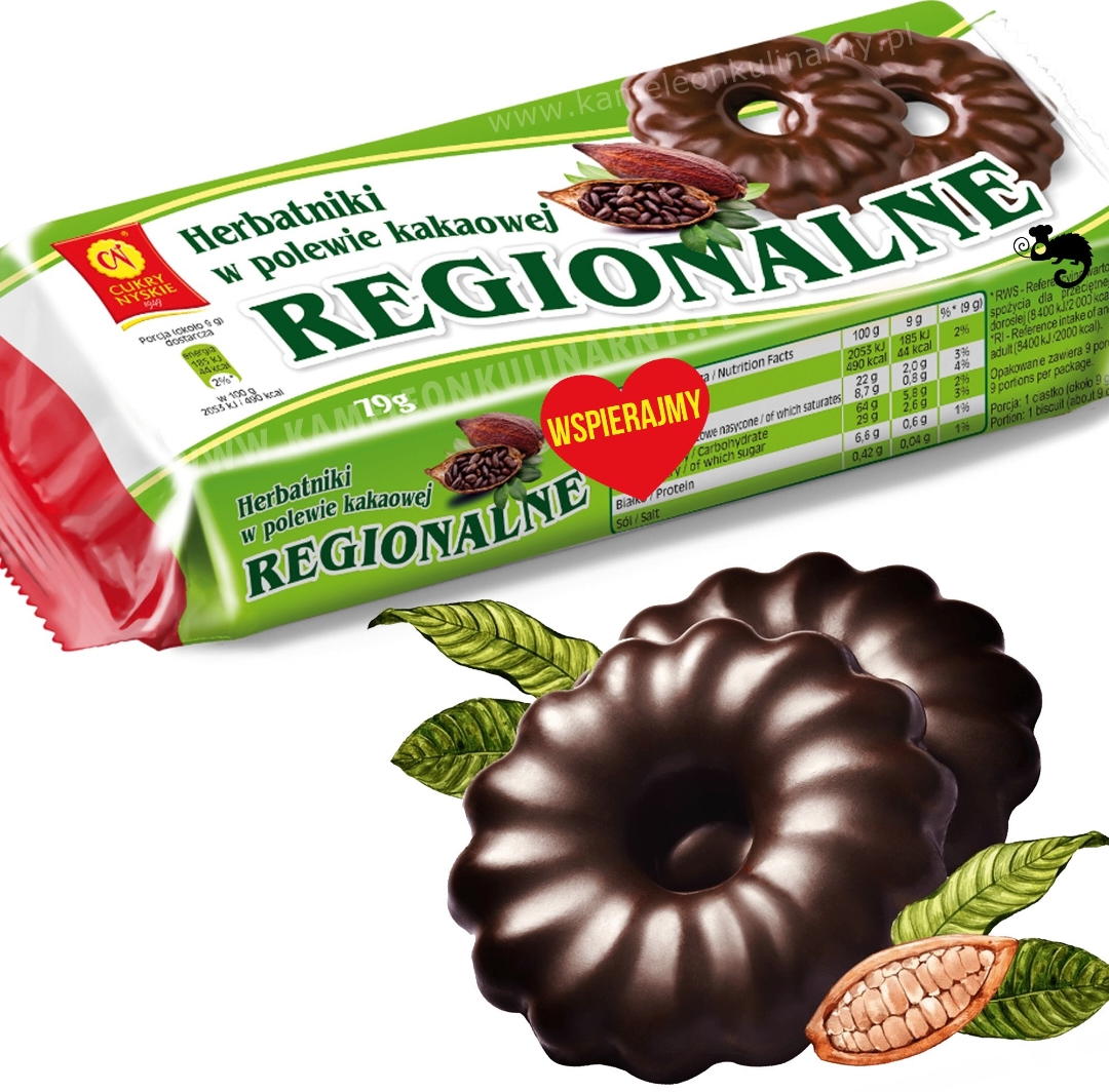 REGIONALNE HERBATNIKI W POLEWIE 79G CUKRY NYSKIE