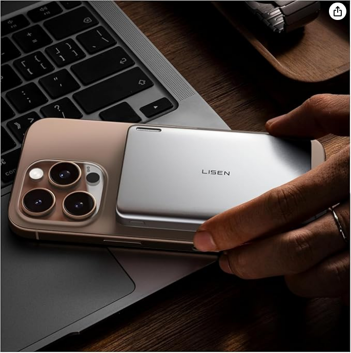 LISEN Hyper-Slim MagSafe powerbank do iPhone Amazon