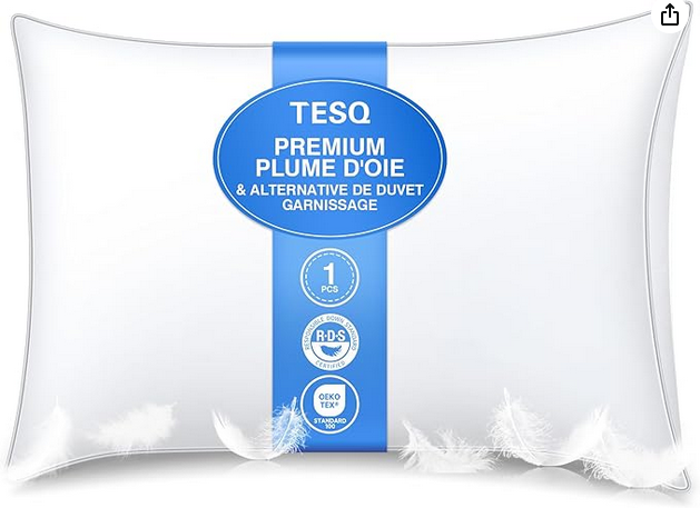 Poduszki TESQ 50x70 cm z pierza Amazon